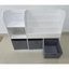 Bookcase with 3 fabric drawers