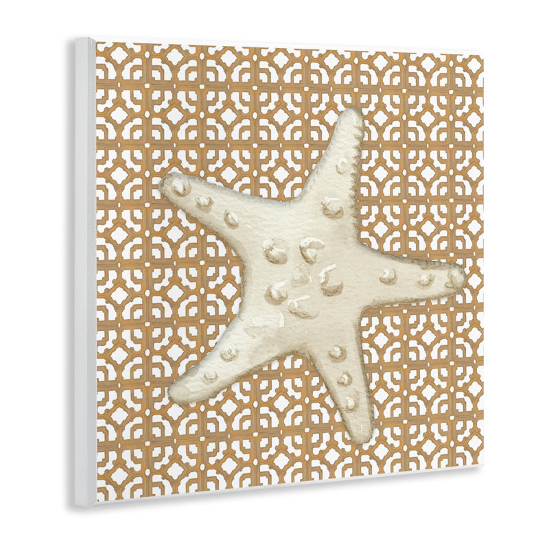 Plaque murale méditerranéenne avec tuile et étoile de mer, design par Lee Ann Sanders