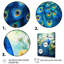 Yunick bleu sarcelle symboliste - art mural paon pour le salon-685990184-722578071