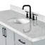 Meuble-lavabo simple 49 po avec plateau en marbre de Carrare italien ARIEL Kelly-137483159-99405060-124984829