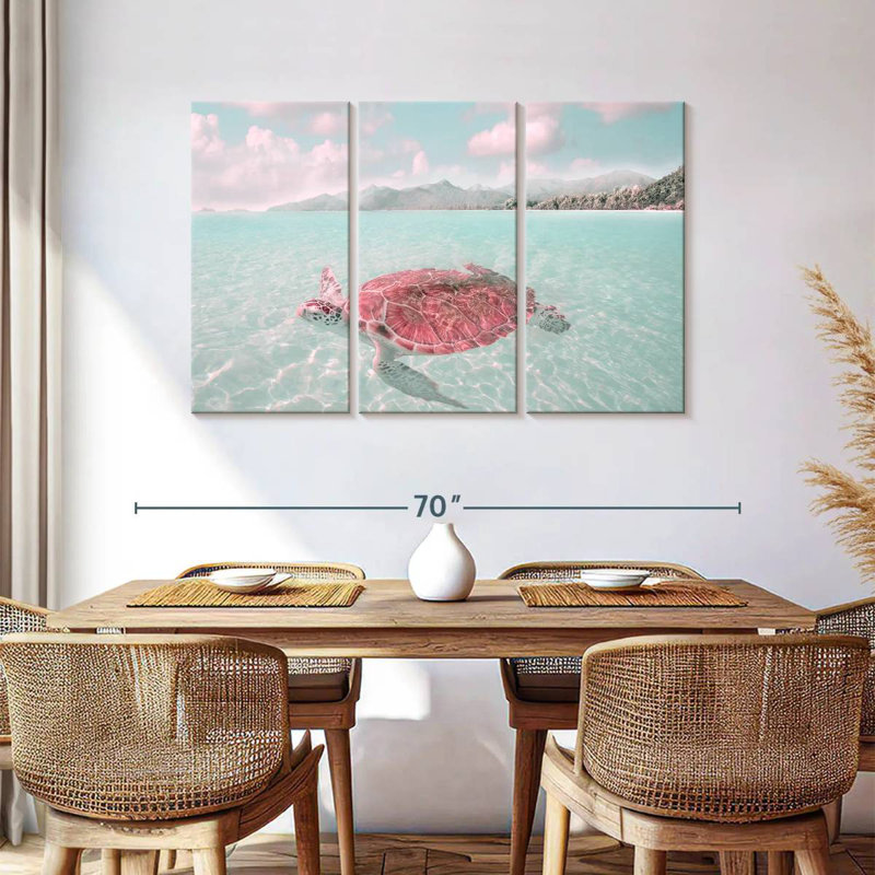 Brampt Sunbathing Turtle, 36" H x 57" W