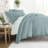 8-Piece Bedding Bundle - Solid Duvet Cover, Comforter Insert, and Patterned Sheet Set-99311843-99311859