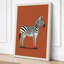 Zebra in Profile Modern - Wrapped Canvas-1568665294-1568665291