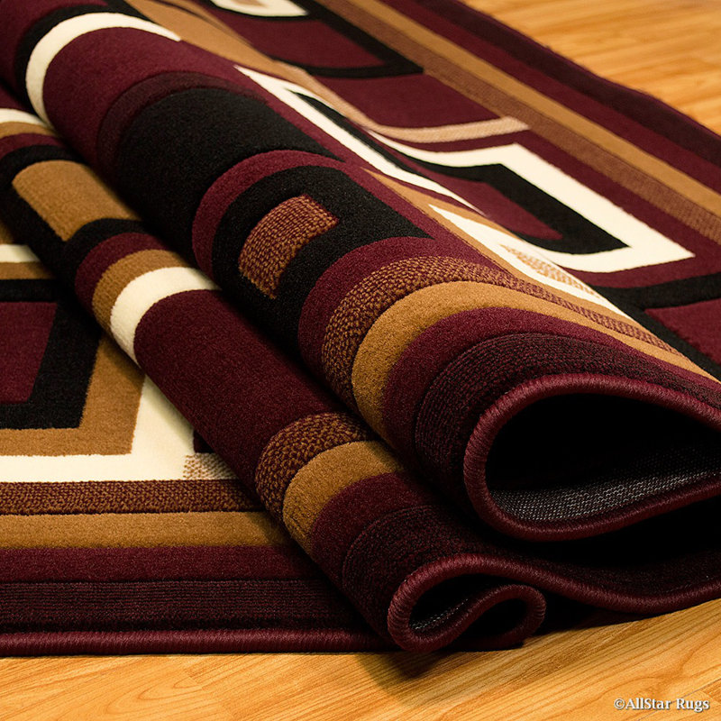 Checkered Indoor Rug, 5'2" x 7'2"