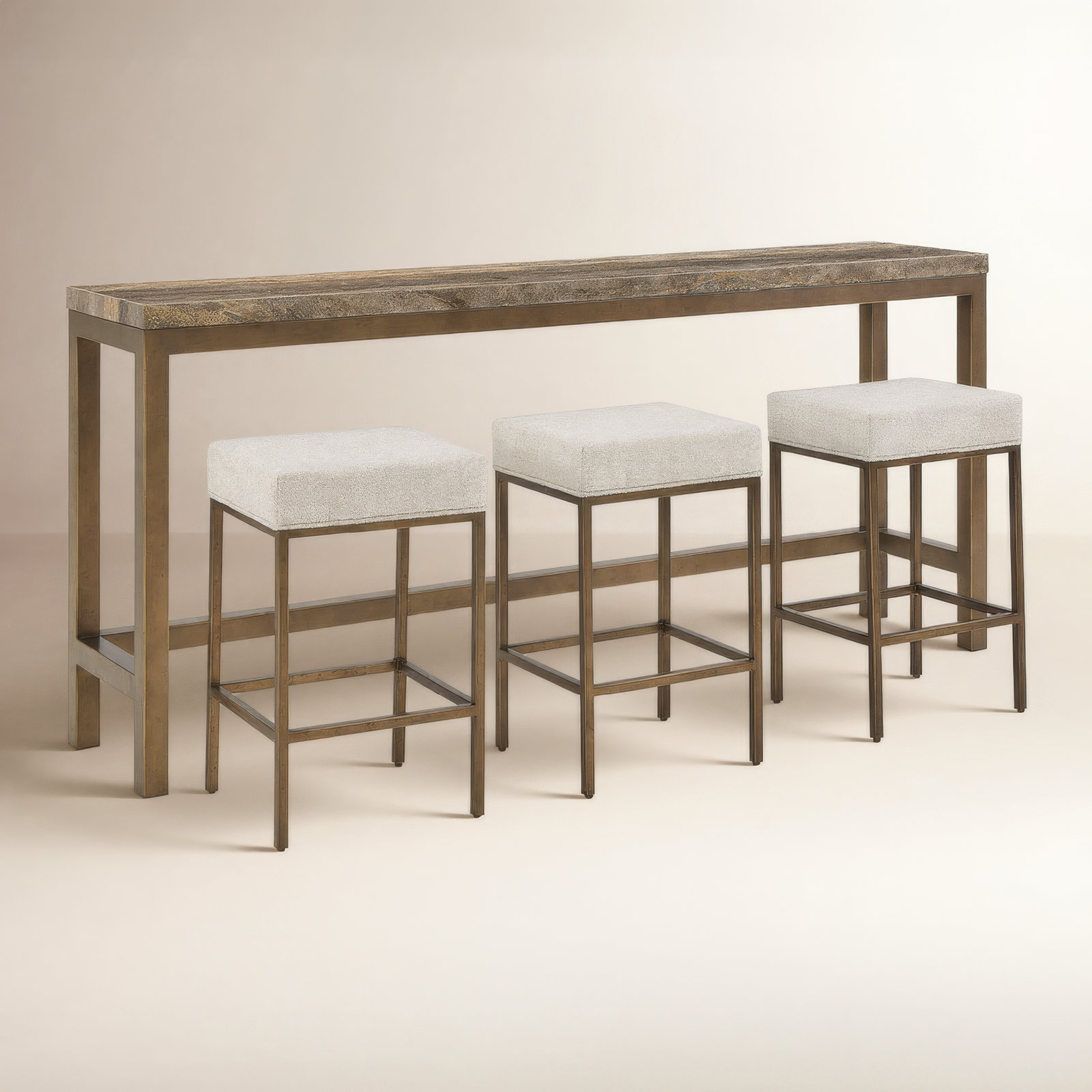 Saratoga 85'' Stone Console Table