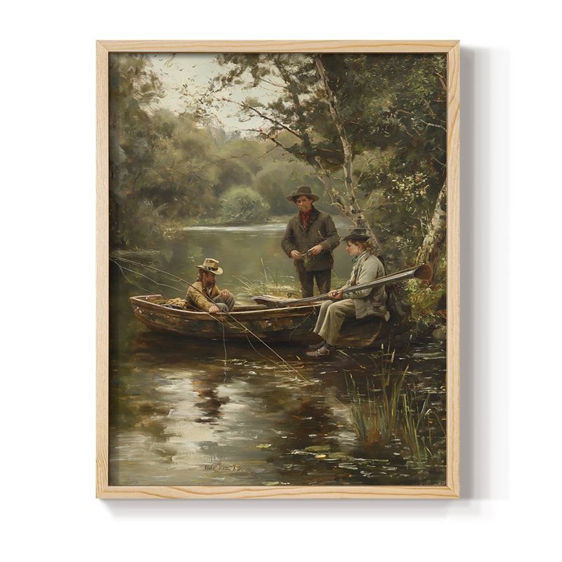 NAUTICAL Series DLxxxviii, reproduction encadrée - bois massif, Naturel, H 11 po x l 9 po