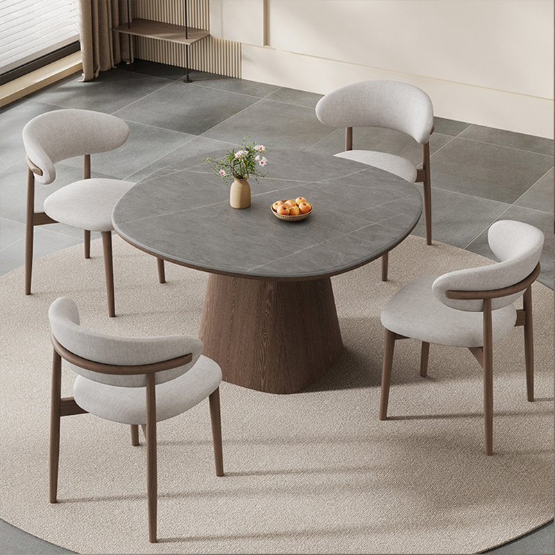 Ensemble de table de salle à manger de style nordique moderne, H 29,53 po x L 51,18 po x l 51,18 po