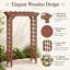 Treillis d'arbre de jardin en bois brun pour plantes grimpantes