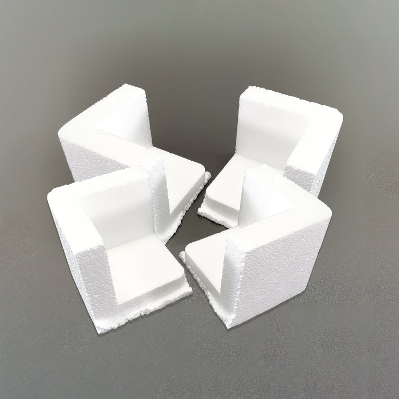 Polystyrene Corner Protector for Packaging Shipping Boxes, 3.15" H x 3.15" W x 3.15" D
