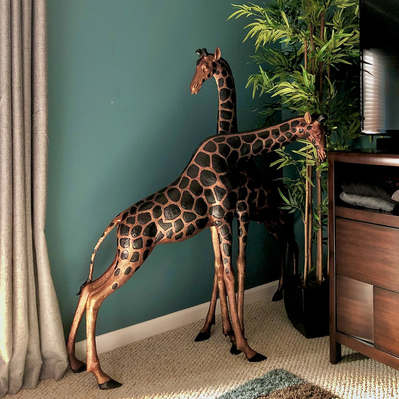 Giraffe Bronze Garden Statue