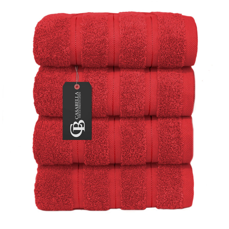 Casabella Luxury Hand Towel, Red