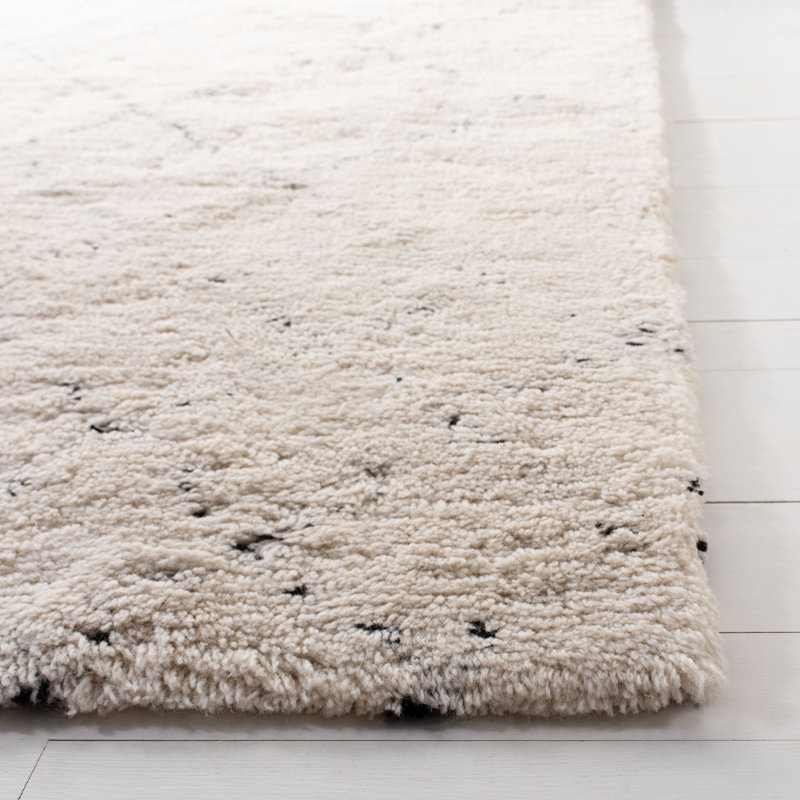 Powell Hand Tufted Wool Geometric Rug, Rectangle 5' x 8'
