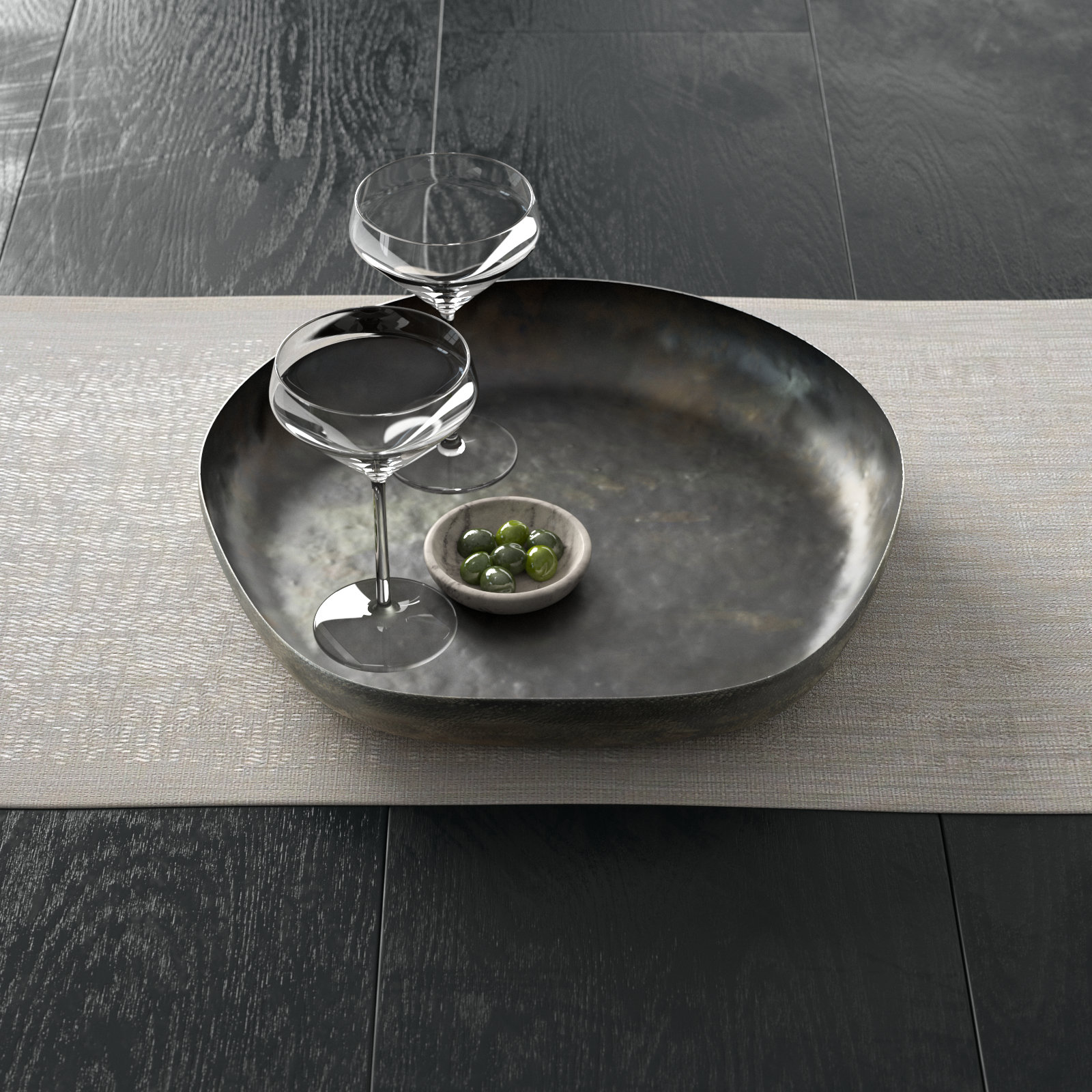 Metal Decorative Tray