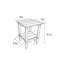 Ensemble de chaises berçantes toutes saisons avec table d'appoint, ensemble de chaises berçantes 3 pièces à texture de bois, blanc (comprend 2 chaises berçantes et 1 table)-243071630