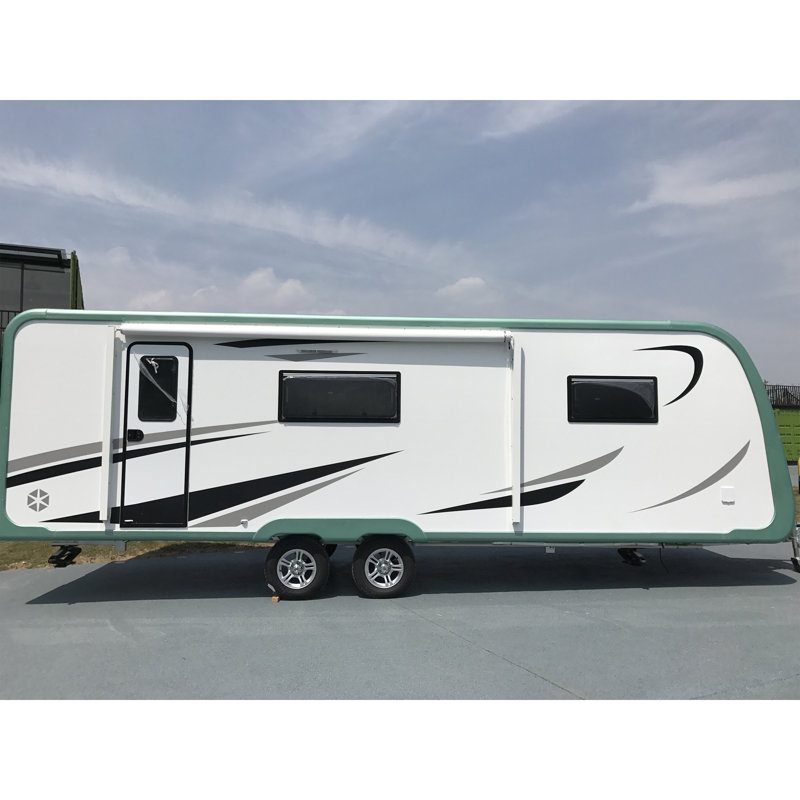Retractable RV/Patio Awning, Blue, 120" W x 96" D