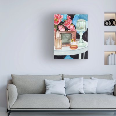 Art mural sur toile tendue - Melissa Wang «Retro Glow II», décoration murale pour le salon, la chambre à coucher ou le bureau - 14 x 19