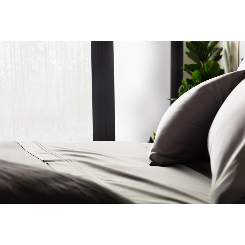 Supima 600 Thread Count Premium Cotton Fitted Sheets Set, Cal.King Sheet Set + 1 Fitted Sheet + 2 Pillowcase, Brown