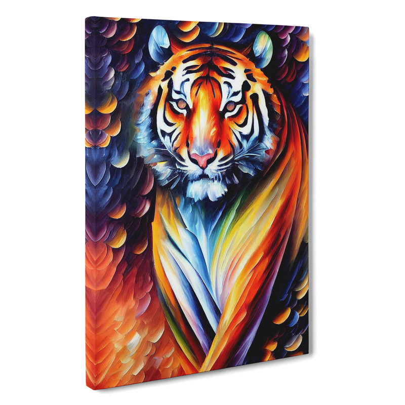 Tiger Portrait No.4 - Wrapped Canvas, 60cm H x 40cm W x 3cm D