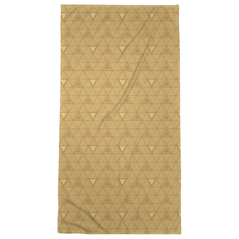 Serviette de bain Classic, Jaune clair / rouge clair