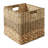 10.5" Mixed Weave Hyacinth Seagrass Storage Basket Cubes, Natural - Set of 4-948840694