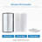 Breeze 33 in. L x 33 in. W x 77 in. H Round Corner Shower Kit in Matte Black, Frosted Sliding Door, Walls, and Pan-16017269-86899067