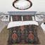Red Black Damask Beauty - Ensemble de housse de couette damassé-109146343