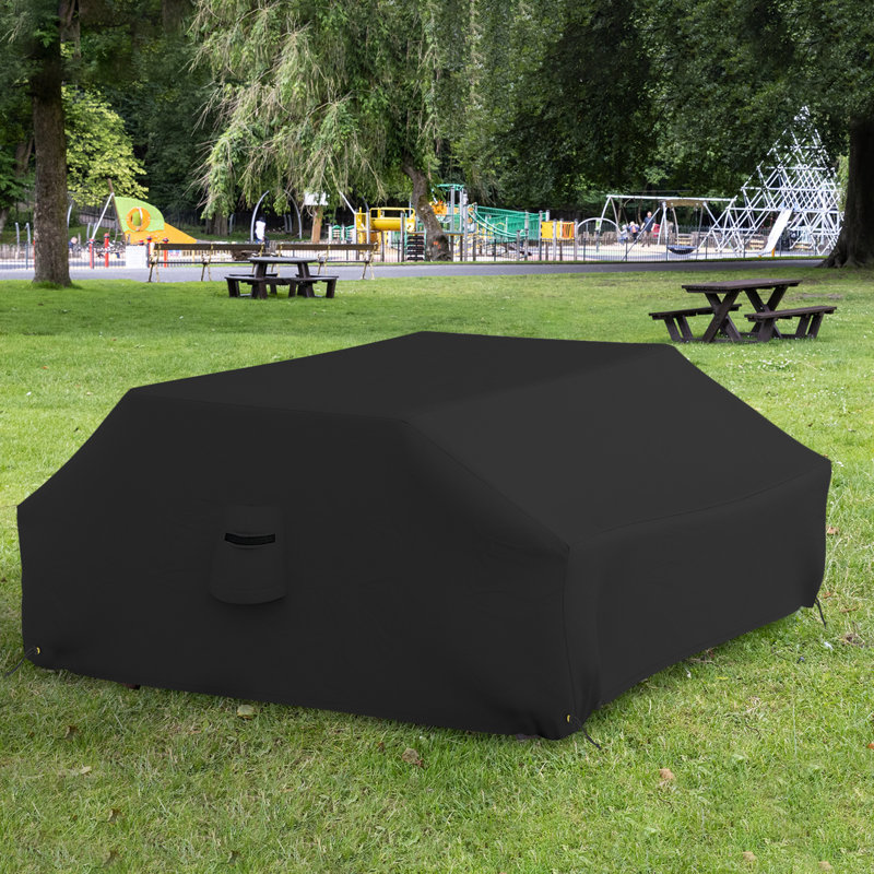 High Density Outdoor Waterproof Picnic Table Cover, All Weather Protection UVResistant Game Table Cover, 72" W x 72" D