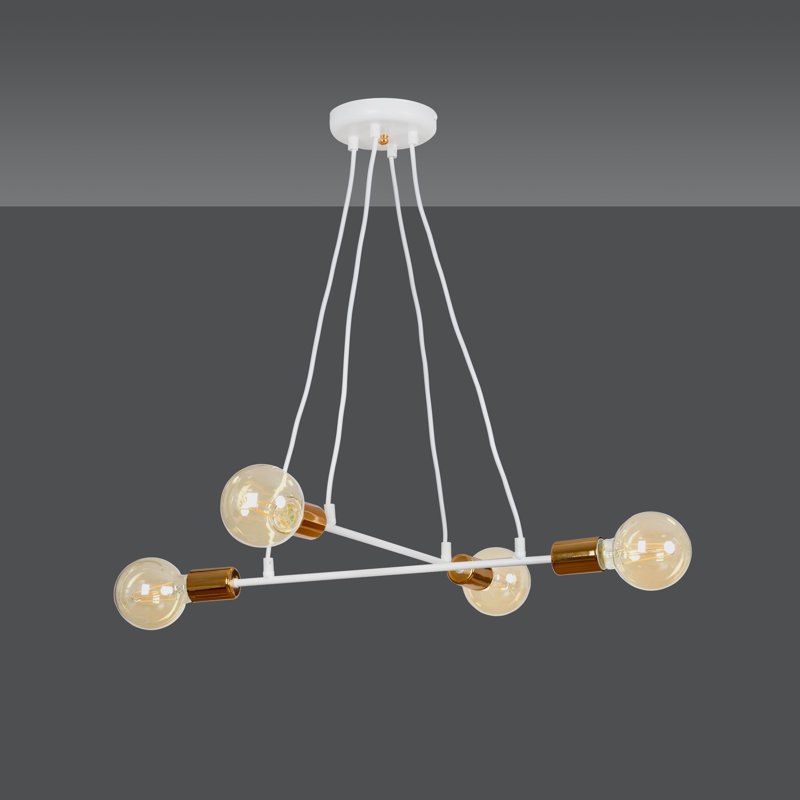 Mullen 4 - Light Cluster Pendant, White