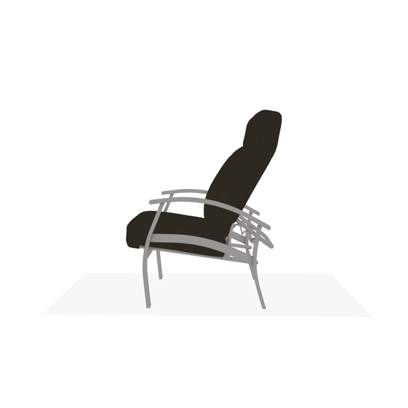 Belle Isle Outdoor Lounge Chair, Huskie, Snow