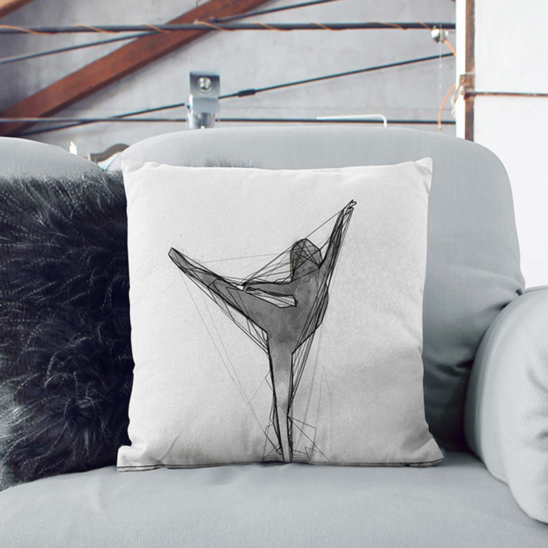Square Throw Cushion, Stone, 40 x 40 cm
