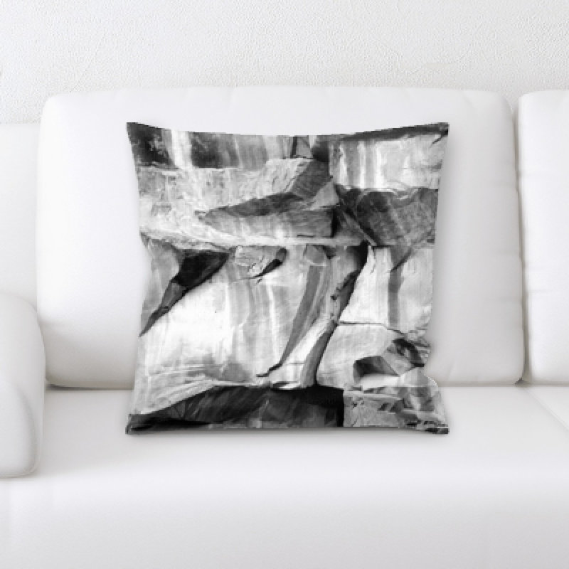 Faux Leather Throw Pillow