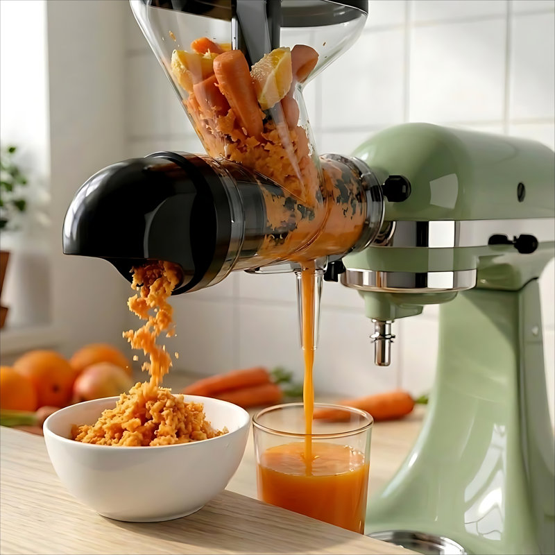 3-in-1 Pasta Maker Attachment Compatible with KitchenAid® Stand Mixers, Sheet Roller, 2mm Spaghetti and 6mm Fettuccine Cutters, 8 Thickness Settings