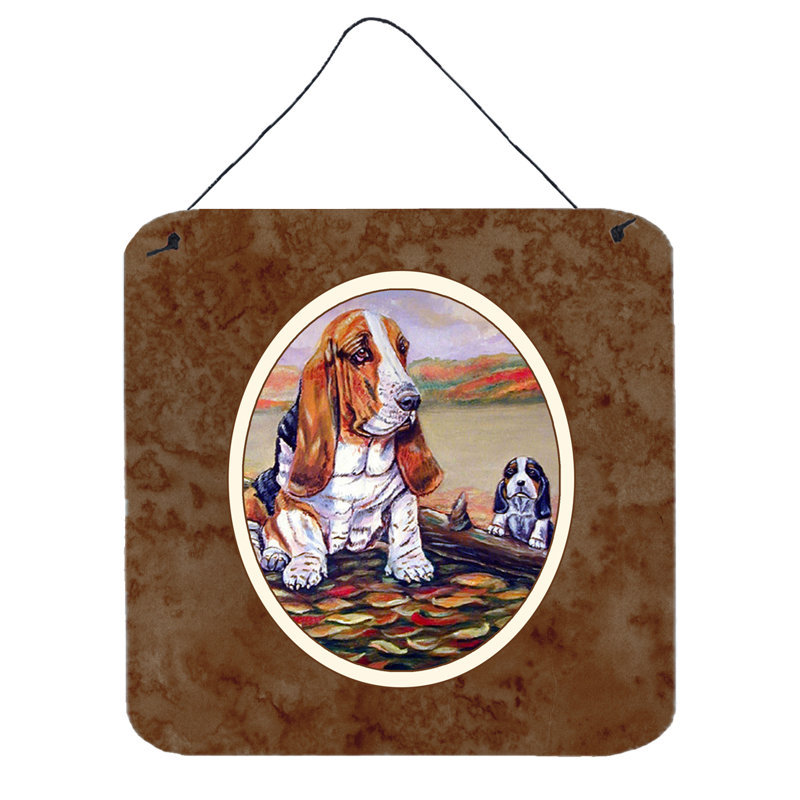 Décoration murale hound basset