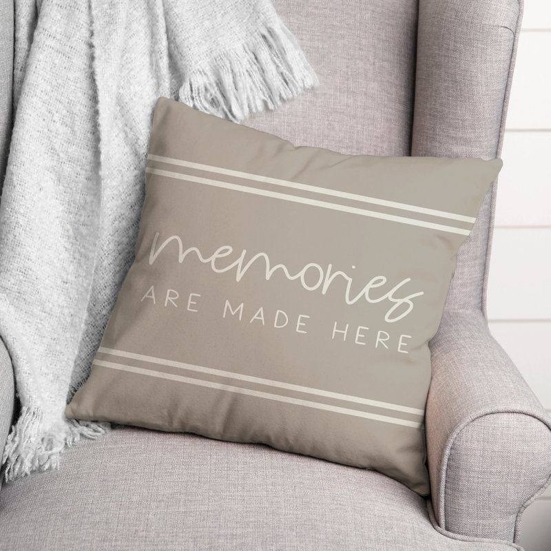 Housses de coussin carré d’extérieur en forme de mémoires, Gris