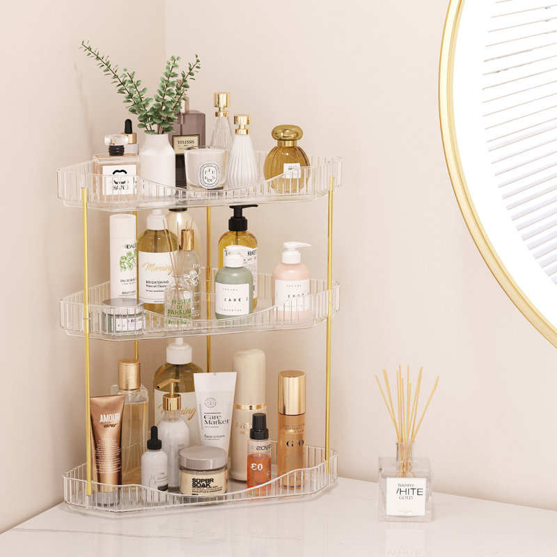 Plastic / Acrylic Bathroom Shelves, Clear