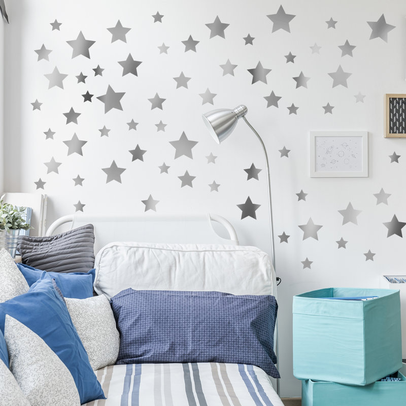 Adhésif décoratif étoiles, Argent