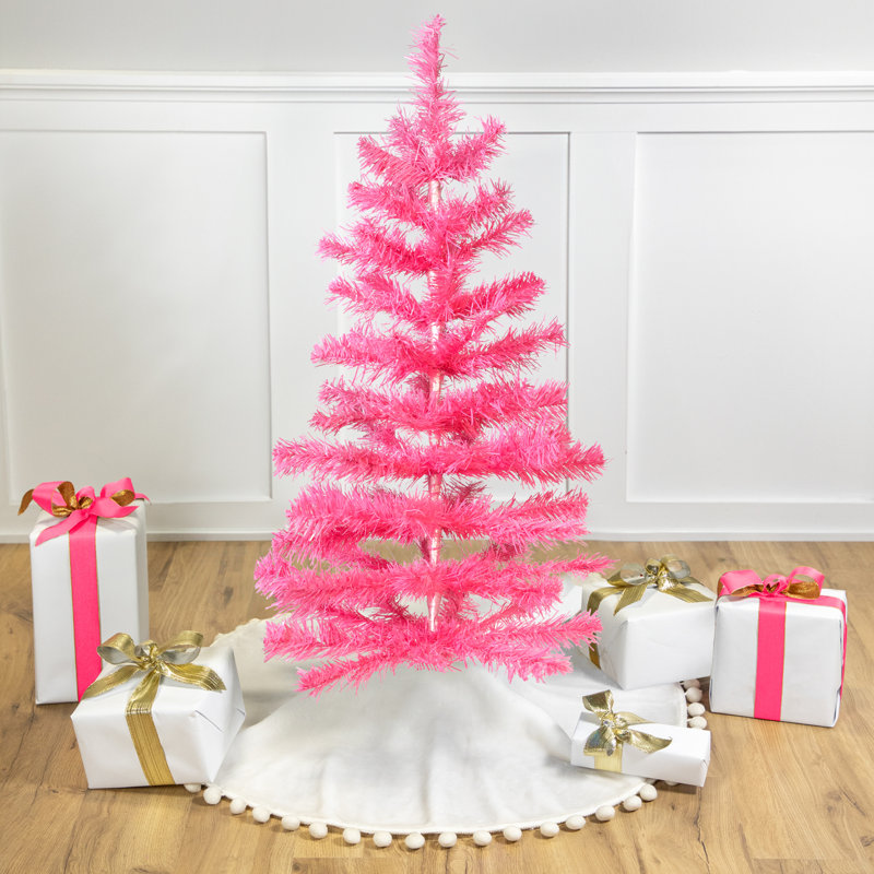 Arbre de Noël pin illuminé 3 pi Tinsel, Non pré-éclairé
