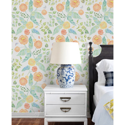 Spring Garden Flowers Peel And Stick Wallpaper