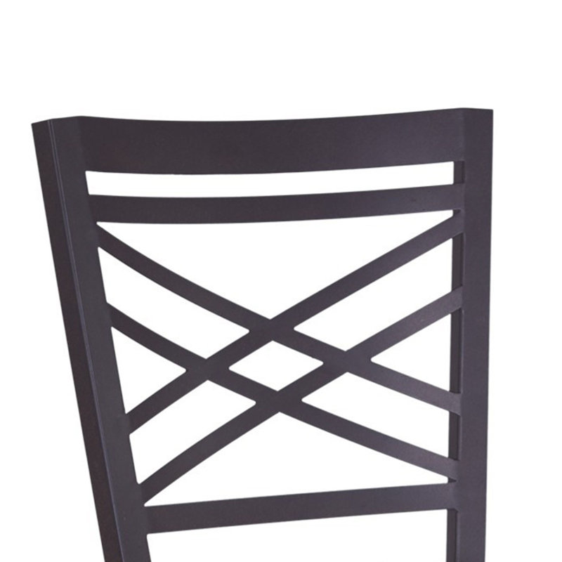 Brown Faux Leather and Metal Swivel Bar Stool