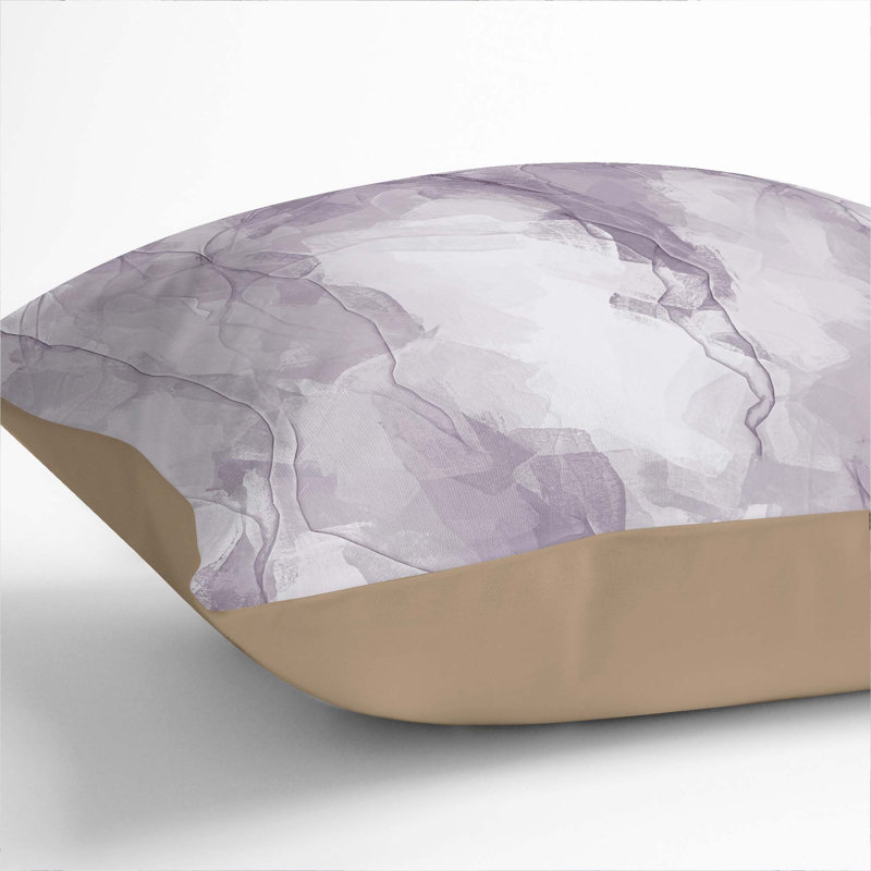 Abstract Square Cushion, Stone, 55cm H x 55cm W x 20cm D