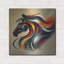  «Horse Head Abstract» par Rey Klimt, art mural en métal-213980323