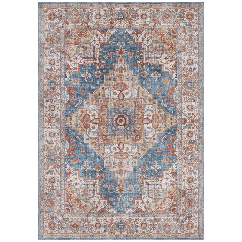 Sylla Tufted Jeans Blue Rug, Rectangle 80 x 150cm