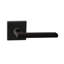 Bravura 939-7 Passage Charlotte Lever on Square Contemporary Rose in Oil Rubbed Bronze-1858972771