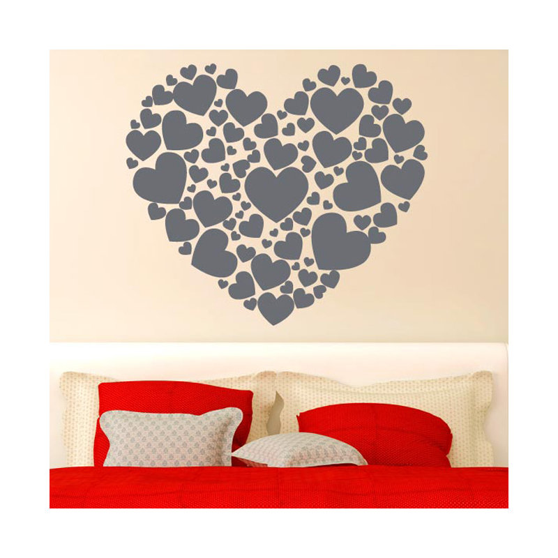 Abstract Wall Decal, Grey