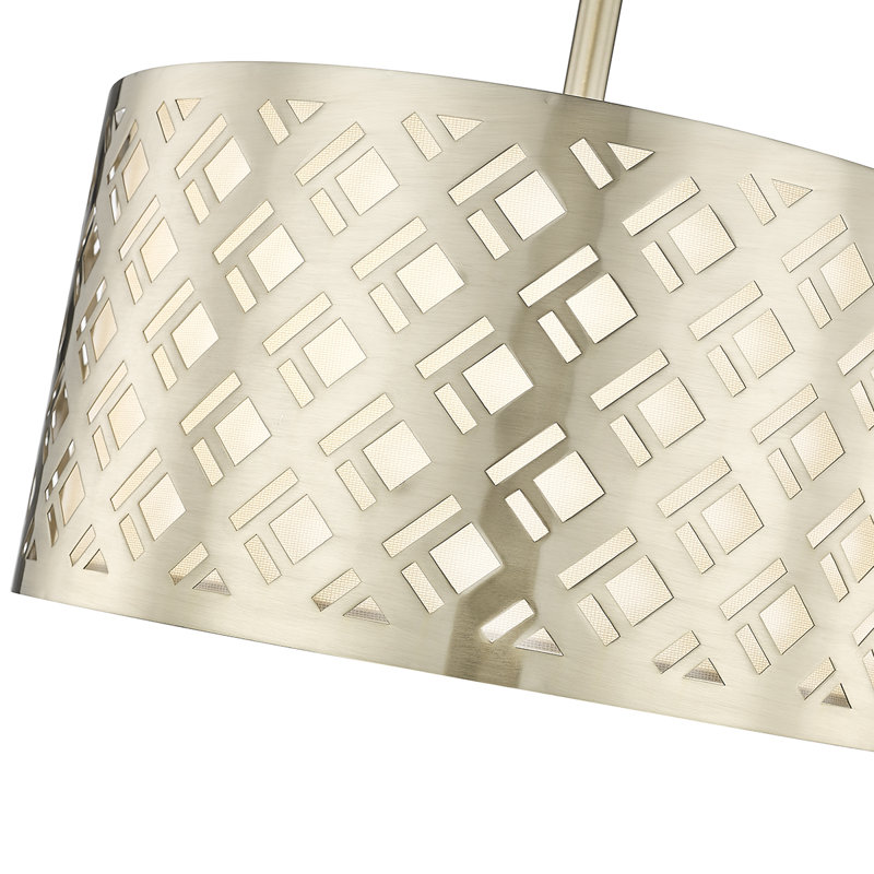 Keeya Semi Flush Mount, Modern Gold