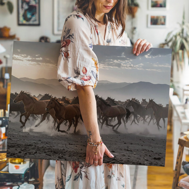 Toile, art mural Herd In Motion, H 9 po x l 12 po