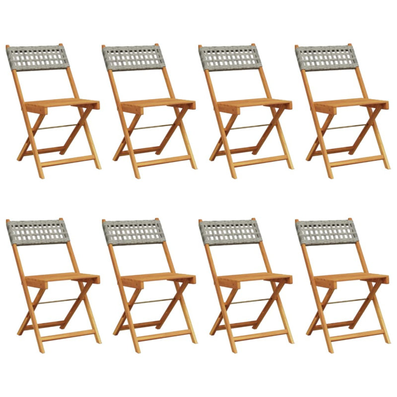 Kossowski Patio Dining Accent Chair, Grey/Brown/Blue