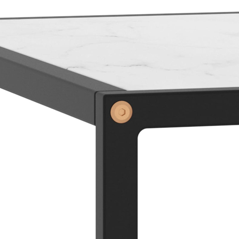 Alvah Frame Coffee Table, 35cm H x 80cm W x 80cm D, White