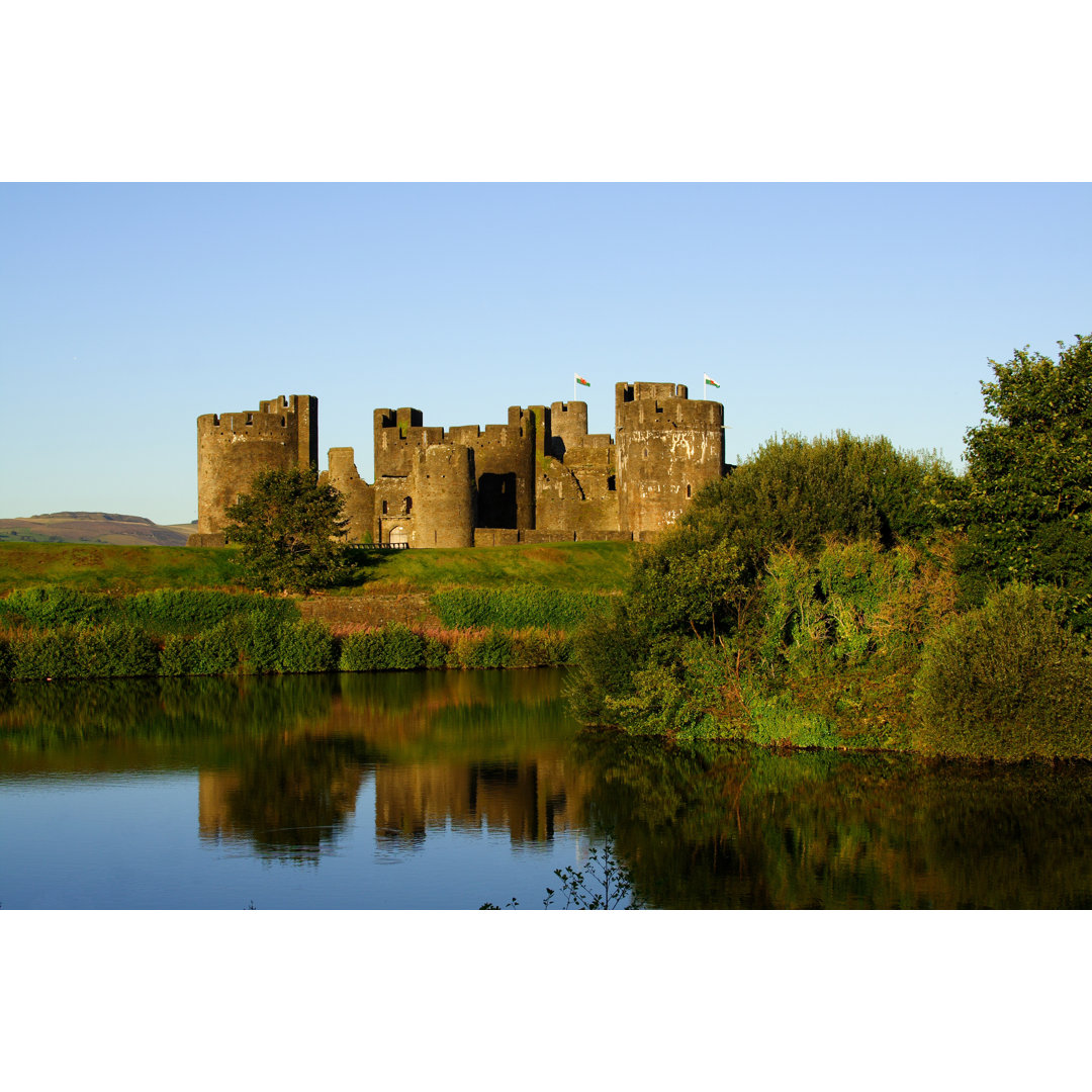 Caerphilly Castle by Marina_Kruykova - Wrapped Canvas Painting