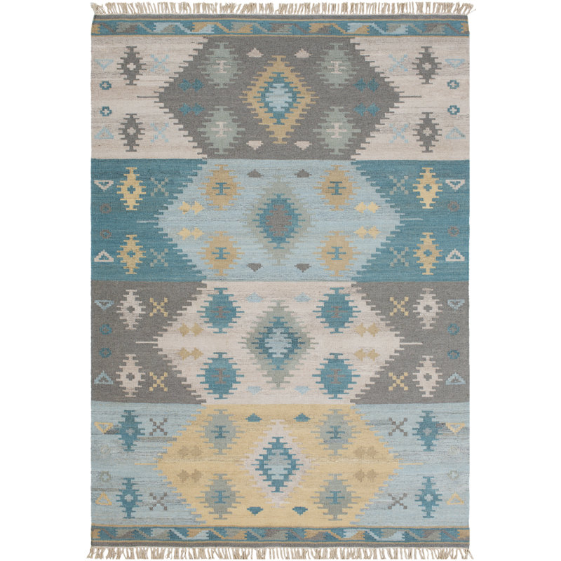 Nalston Wool Southwestern Indoor Rug, Rectangle 2' x 3'